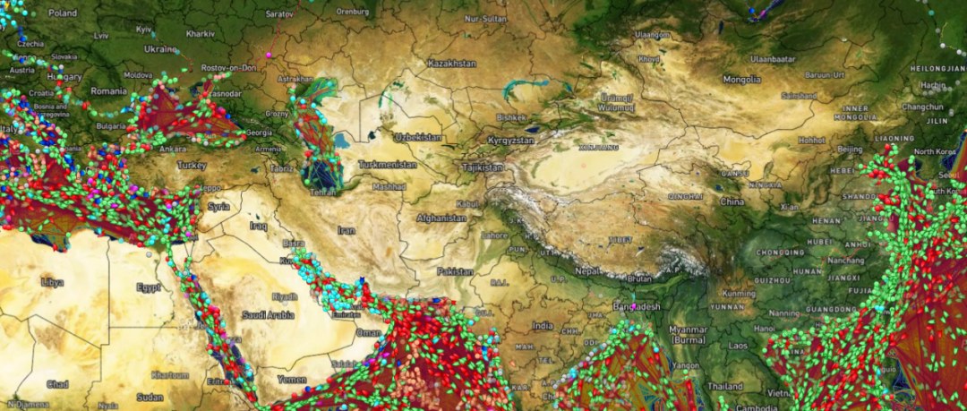 全球货运航线出现大面积拥堵