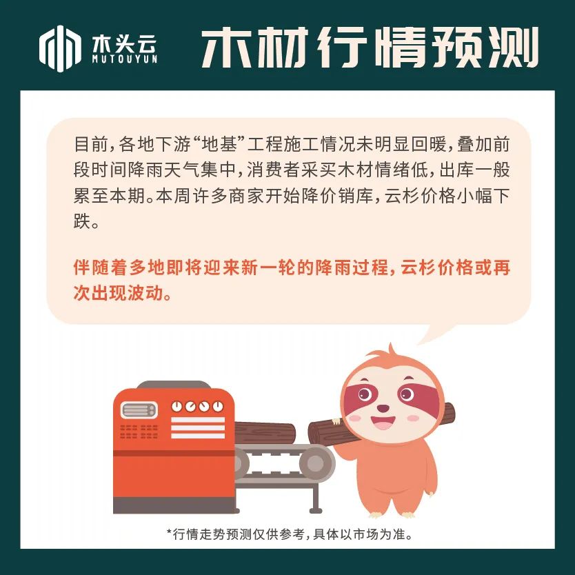 木头云预测|5月24日云杉行情走势预测