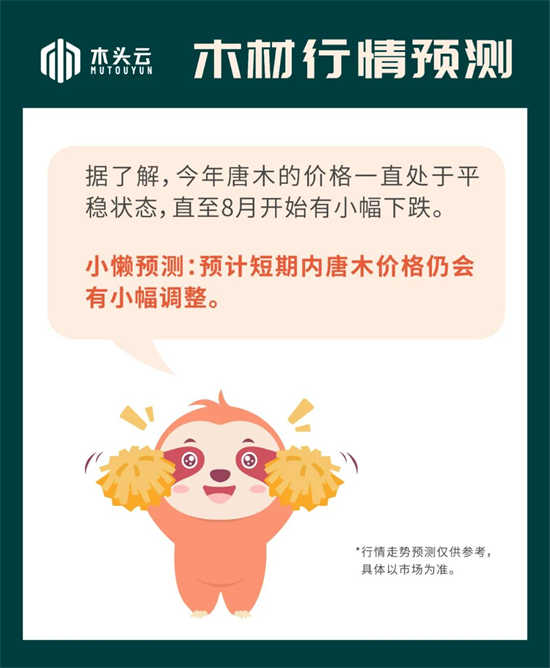 木材行情｜9月1日唐木行情走势预测