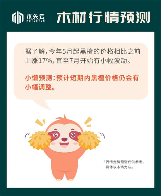 木材行情｜9月2日黑檀行情走势预测
