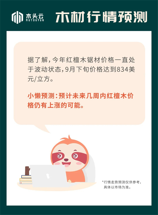 木材行情｜10月11日红檀木行情走势预测